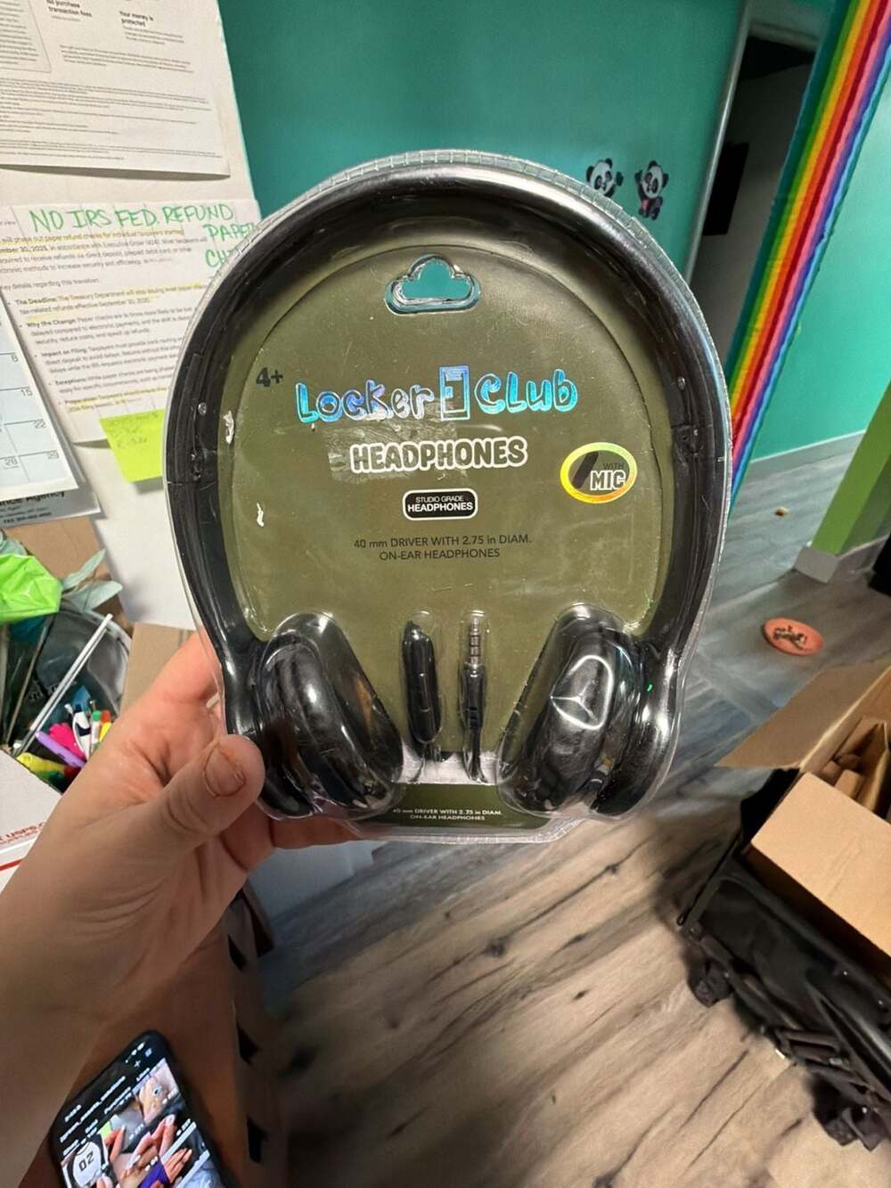 Locker Club On-Ear Headphones with In-Line Microphone